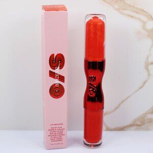 One/Size Lip Snatcher Velvet Flex Cream & Cushion Gloss Duo In Big Apple Red 7ml